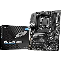 MSI PRO B760-P DDR4 II Motherboard, ATX - Supports Intel 14th
